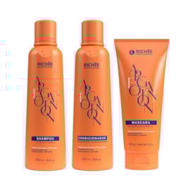 Richée Argan e Ojon Shampoo 250ml + Condicionador 250ml + Máscara 150g Richée Argan e Ojon Shampoo 250ml + Condicionador 250ml + Máscara 150g