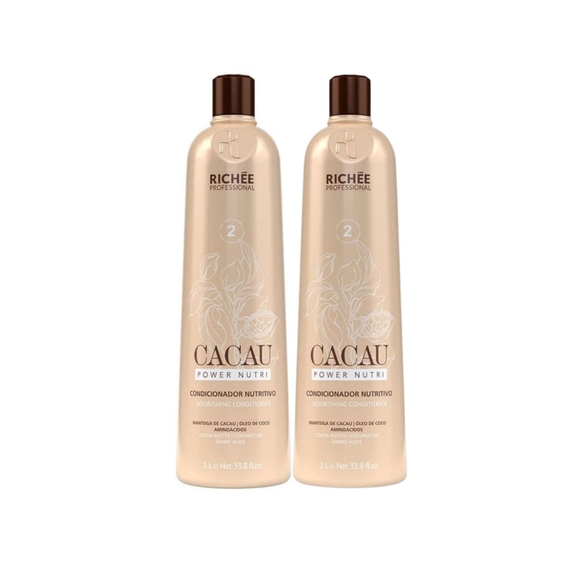 Richée Cacau Power Nutri Kit 2 Condicionador 1L Richée Cacau Power Nutri Kit 2 Condicionador 1L