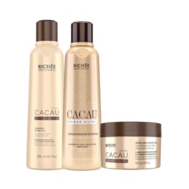 Richée Cacau Power Nutri Shampoo 250ml + Condicionador 250ml + Máscara 250g Richée Cacau Power Nutri Shampoo 250ml + Condicionador 250ml + Máscara 250g