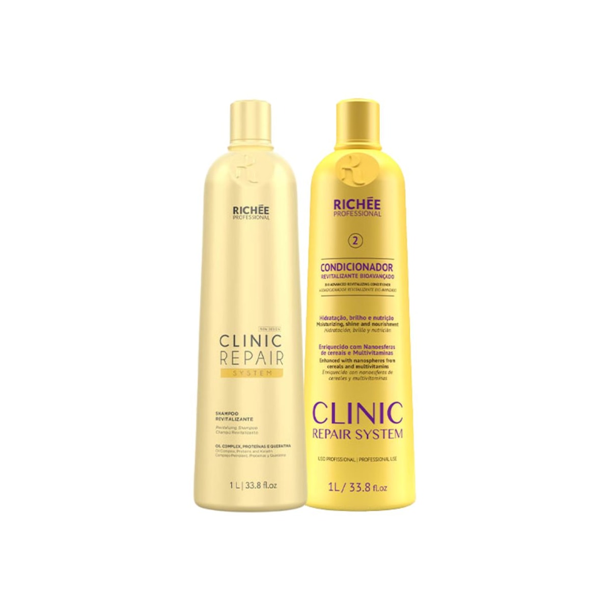 Richée Clinic Repair System Shampoo + Condicionador 1000ml