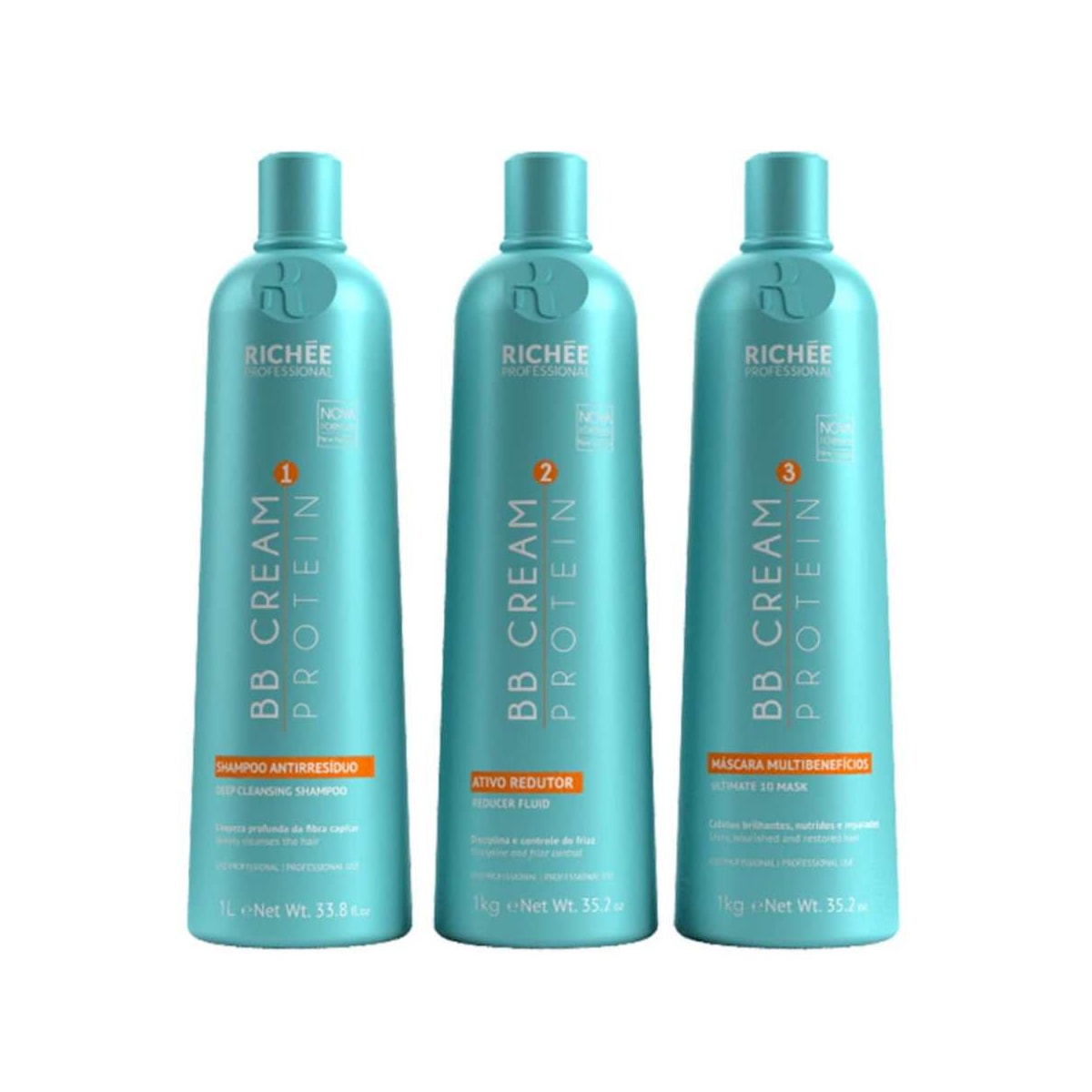 Richée Liso BB Cream Escova Progressiva (3 x 1 Litro)
