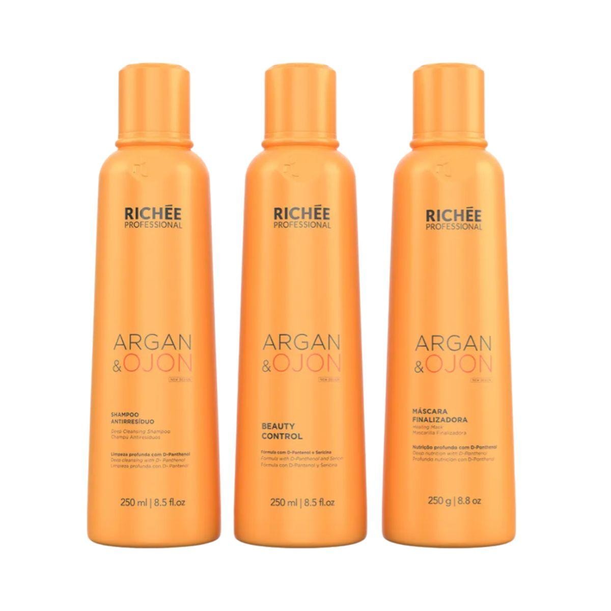 Richée Professional Argan e Ojon Kit (3 Produtos)