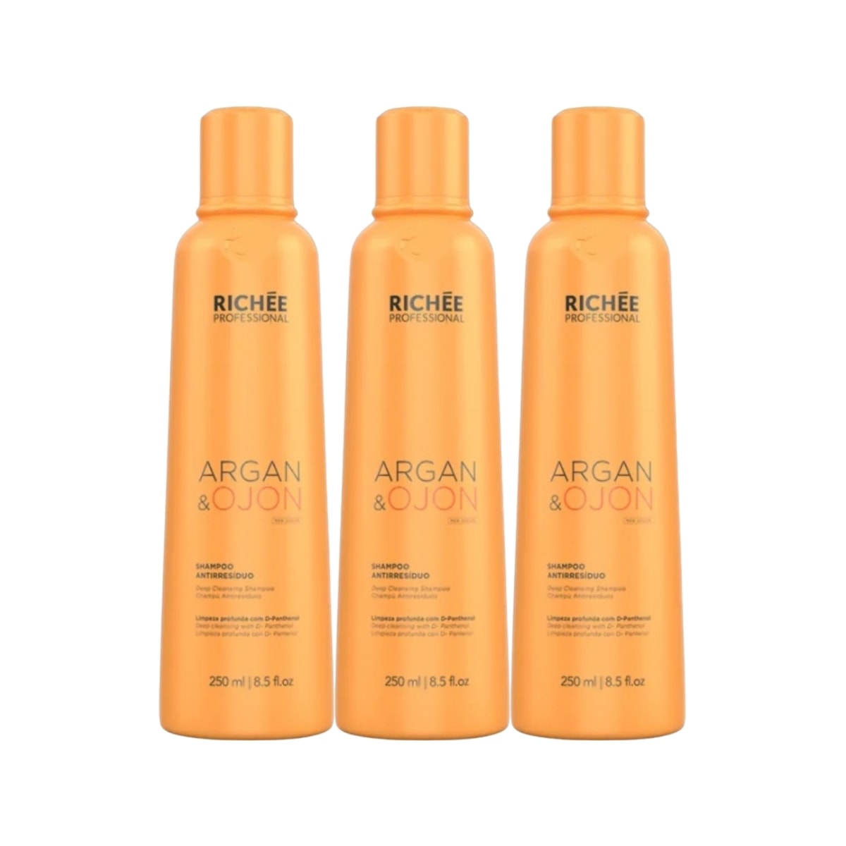 Richée Professional Argan e Ojon Kit 3 Shampoo 250ml