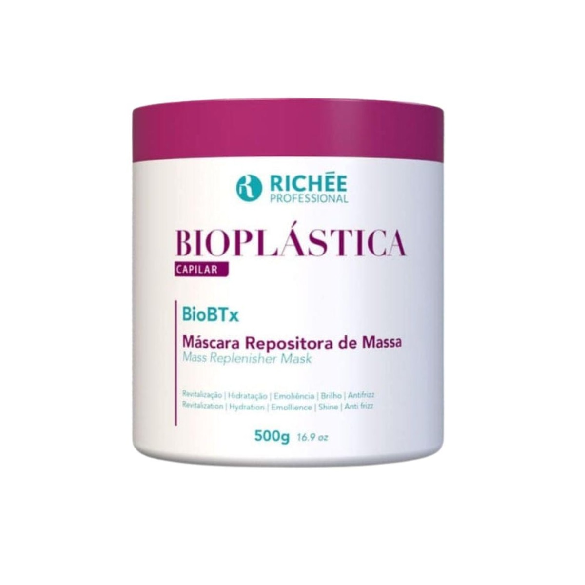 Richée Professional Bioplástica BioBTX Máscara Repositora 500g Richée Professional Bioplástica BioBTX Máscara Repositora 500g