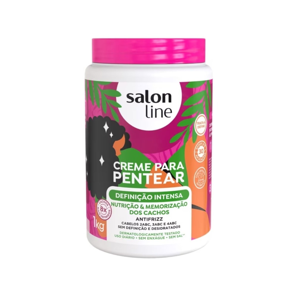 Salon Line Brilho Definição Intensa Creme de Pentear 1kg