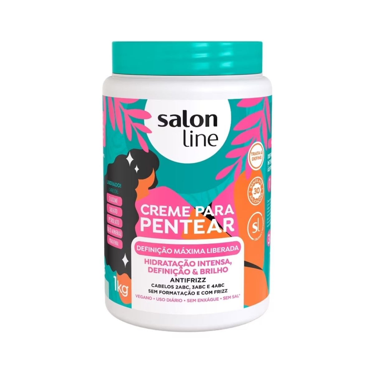 Salon Line Brilho Definição Maxima Creme de Pentear 1kg Salon Line Brilho Definição Maxima Creme de Pentear 1kg