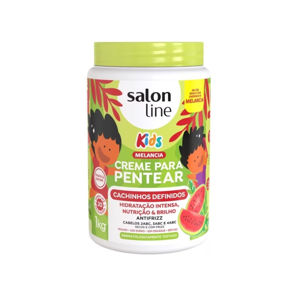 Salon Line Cachinhos Definidos Kids Creme Para Pentear 1kg