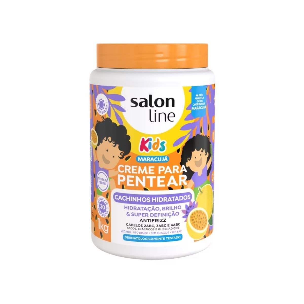 Salon Line Cachinhos Hidratados Kids Creme Para Pentear 1kg Salon Line Cachinhos Hidratados Kids Creme Para Pentear 1kg