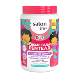 Salon Line Cachinhos Sem Nós Kids Creme Para Pentear 1kg