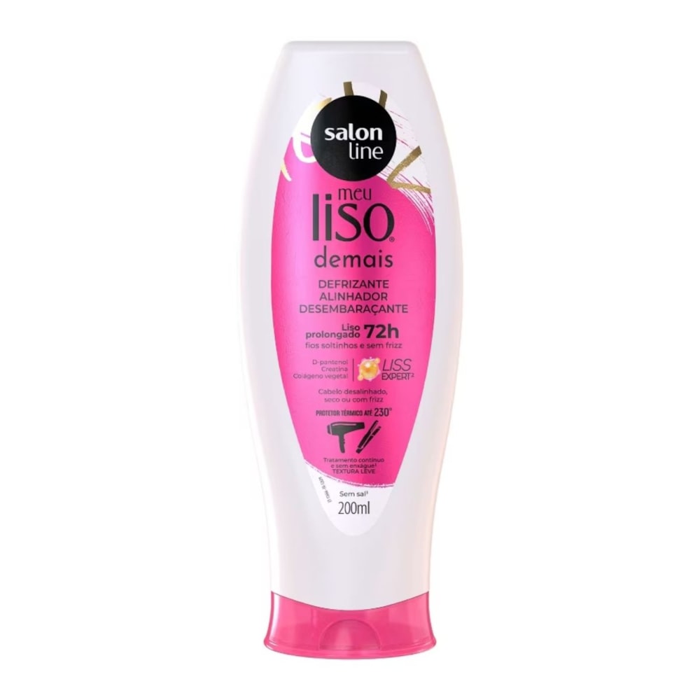 Salon Line Meu Liso Demais Defrizante Protetor Térmico 200ml