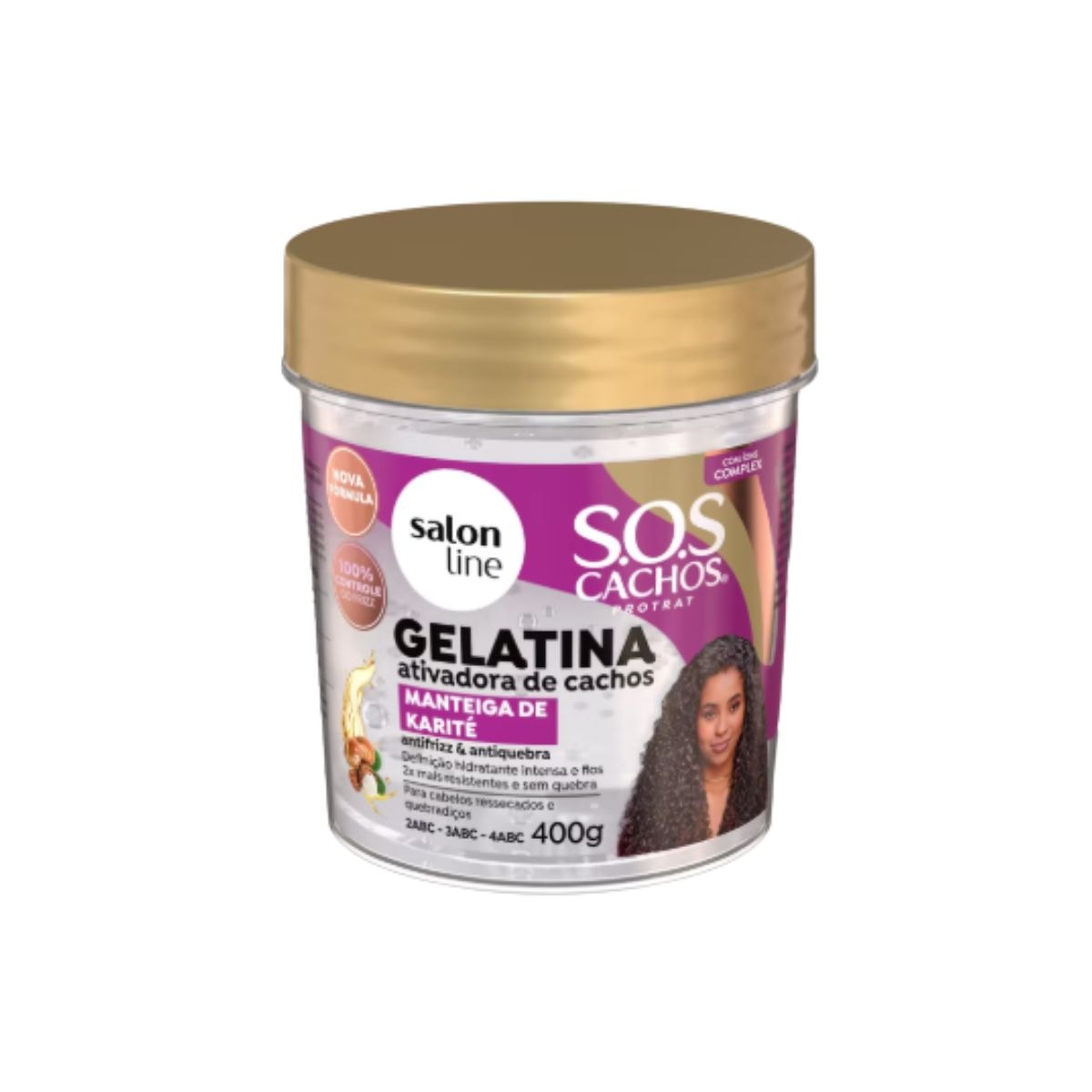 Salon Line S.O.S Cachos Manteiga de Karité Gelatina 400g