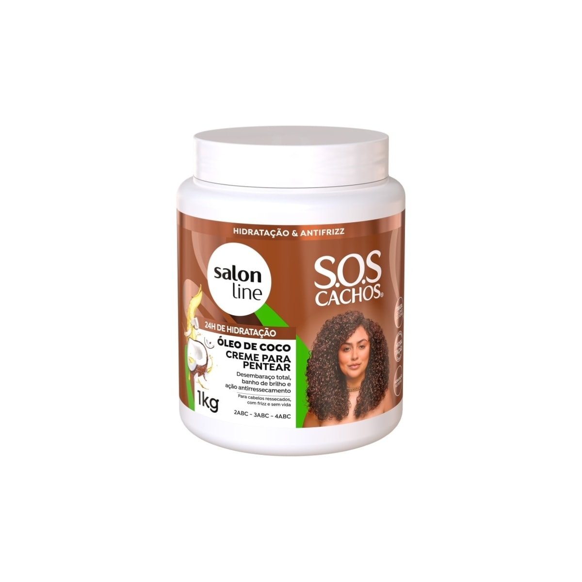 Salon Line S.O.S Cachos Óleo de Coco Creme 1Kg Salon Line S.O.S Cachos Óleo de Coco Creme 1Kg