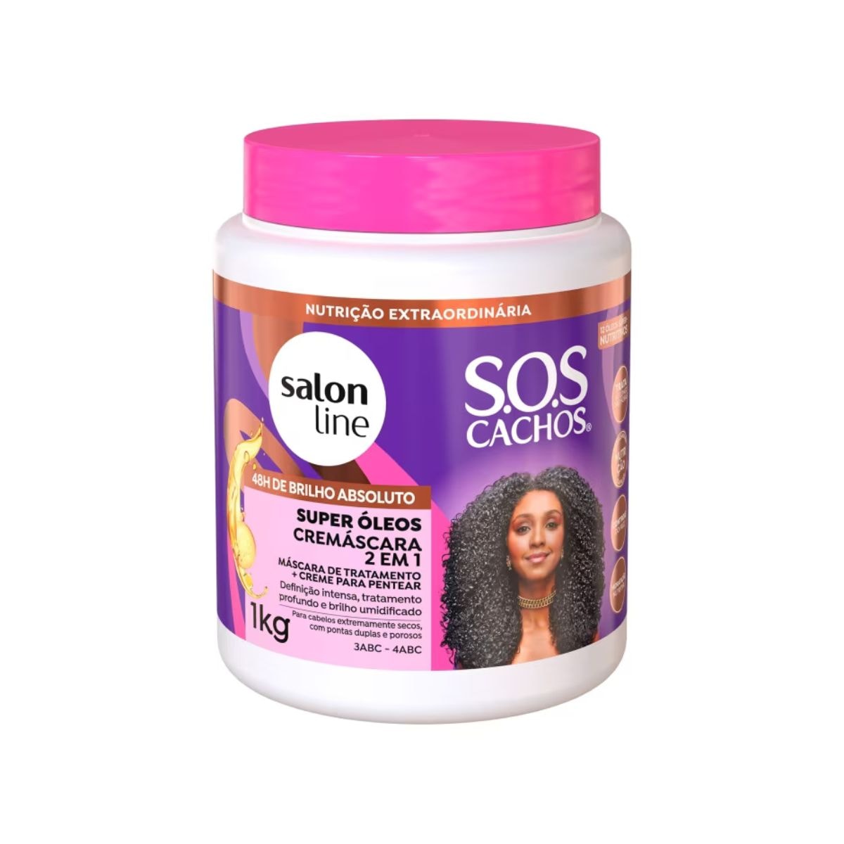 Salon Line S.O.S Cachos Super Óleos Cremáscara 1kg Salon Line S.O.S Cachos Super Óleos Cremáscara 1kg