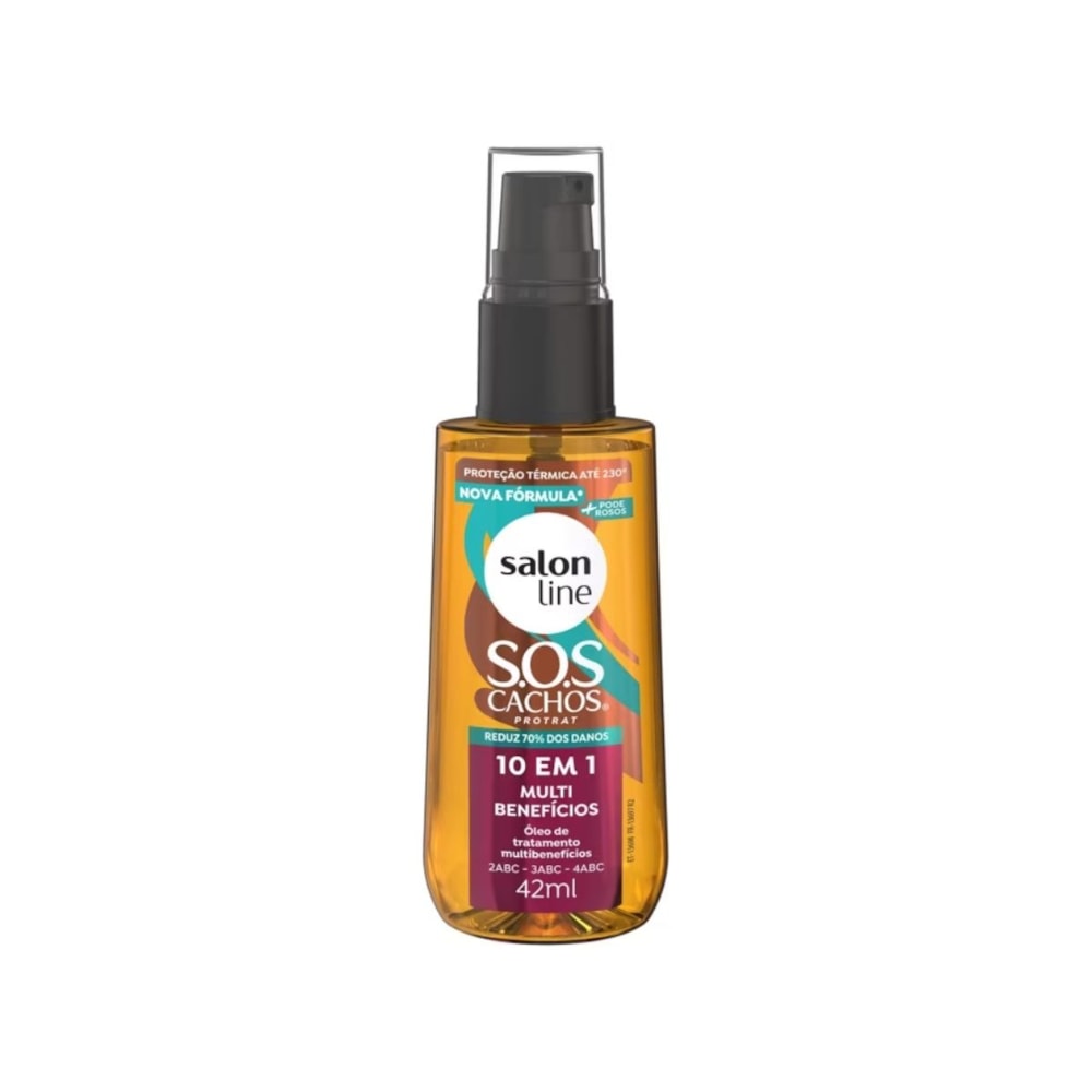 Salon Line SOS Cachos 10 em 1 Multibenefícios Óleo 42ml