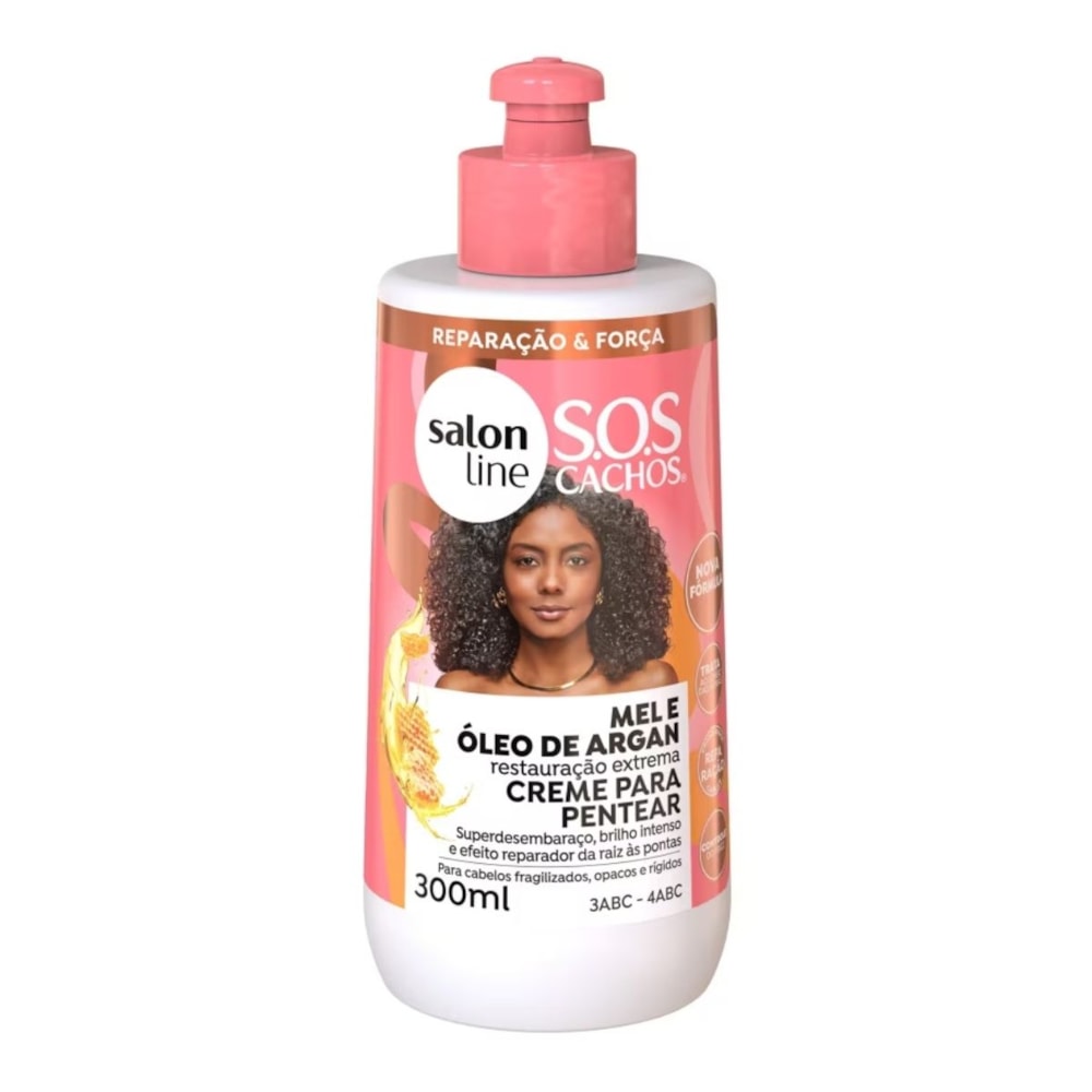 Salon Line SOS Cachos Óleo de Argan Creme Para Pentear 300ml