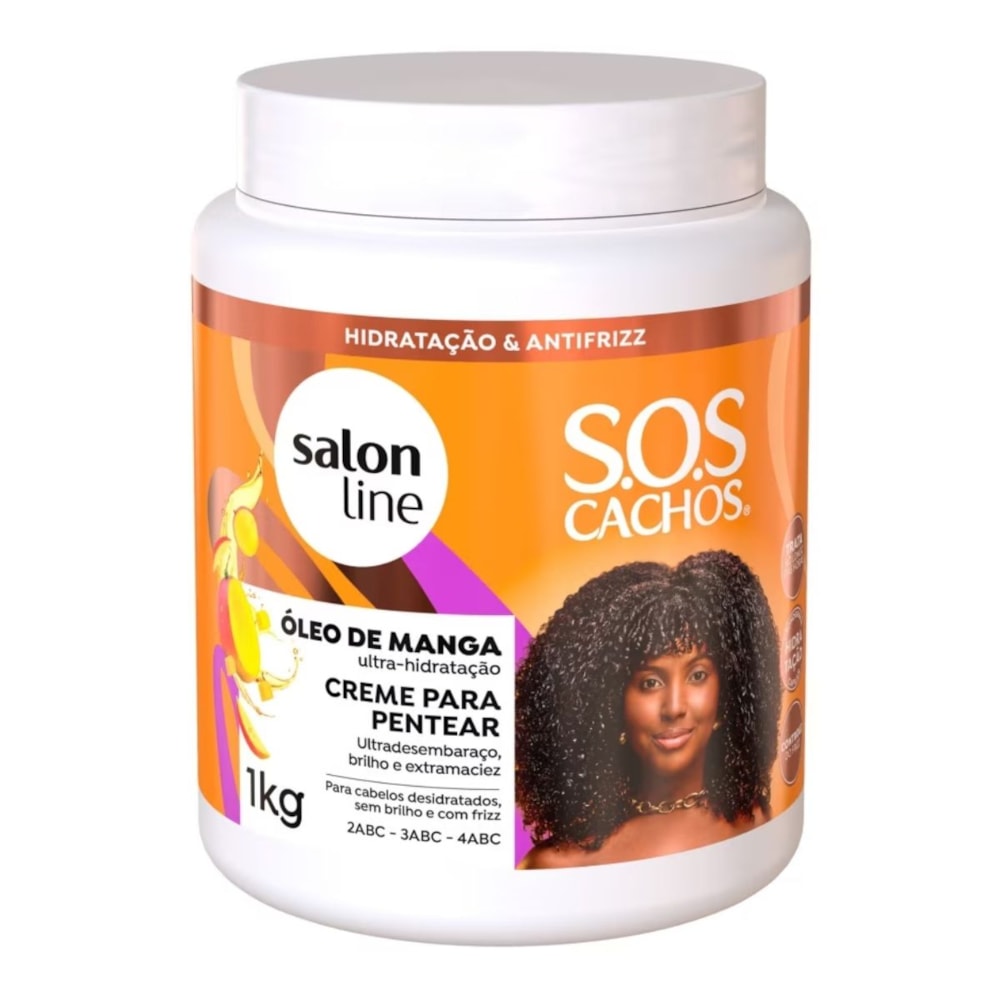 Salon Line SOS Cachos Óleo de Manga Creme Para Pentear 1Kg