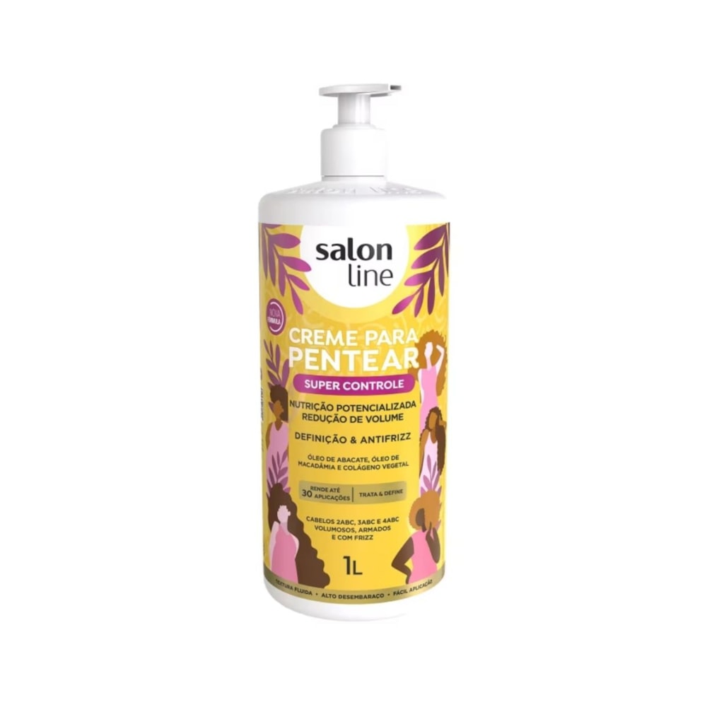 Salon Line Super Controle Creme Para Pentear 1L