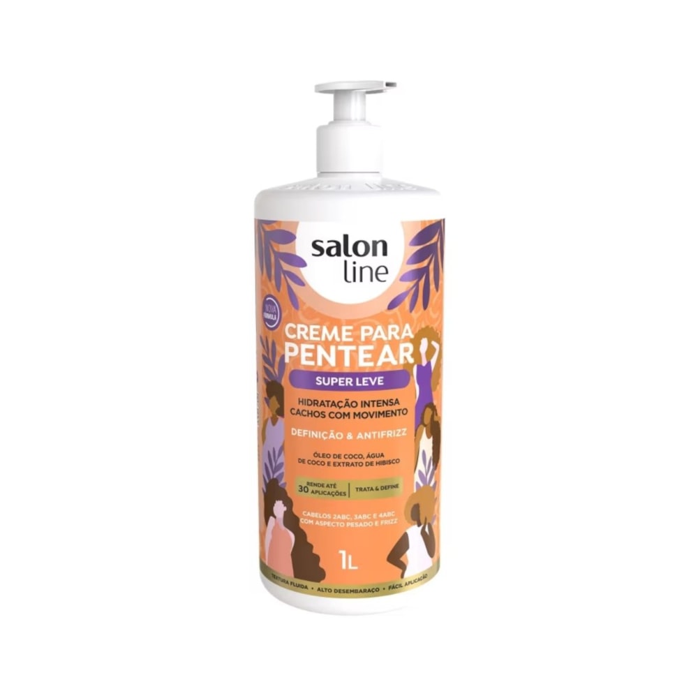 Salon Line Super Leve Creme Para Pentear 1L