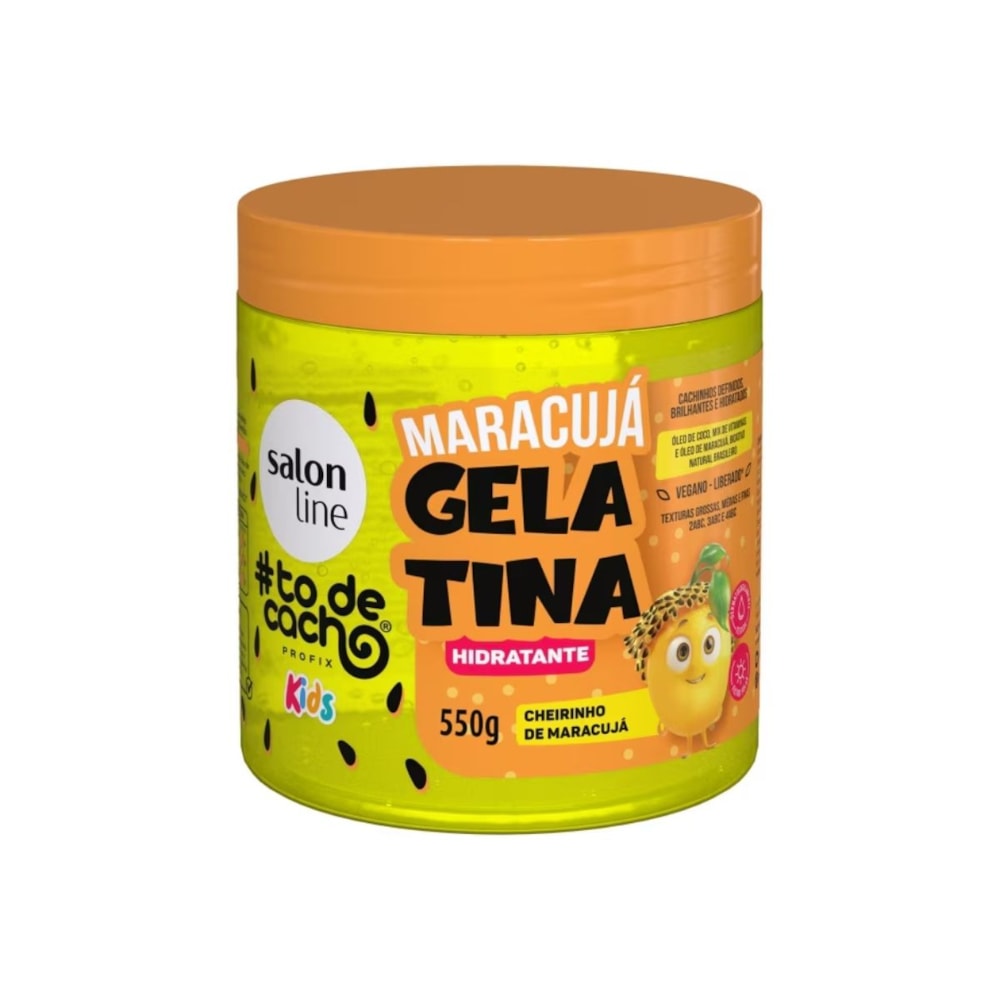 Salon Line #todecacho Kids Gelatina Maracujá Hidratante 550g