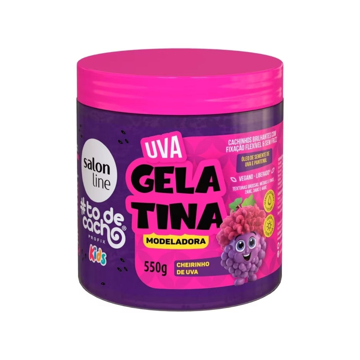 Salon Line #todecacho Kids Gelatina Uva Modeladora 550g Salon Line #todecacho Kids Gelatina Uva Modeladora 550g