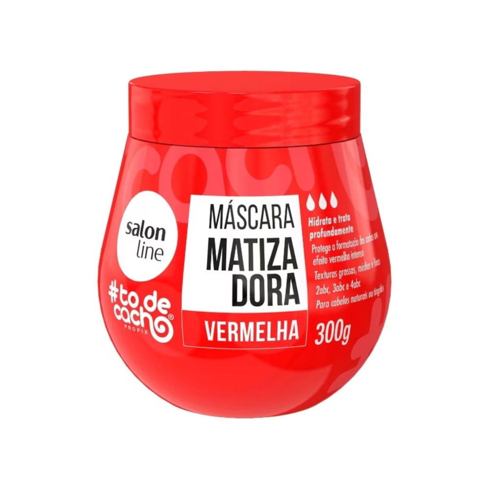 Salon Line #todecacho Máscara Matizadora Vermelha 300g