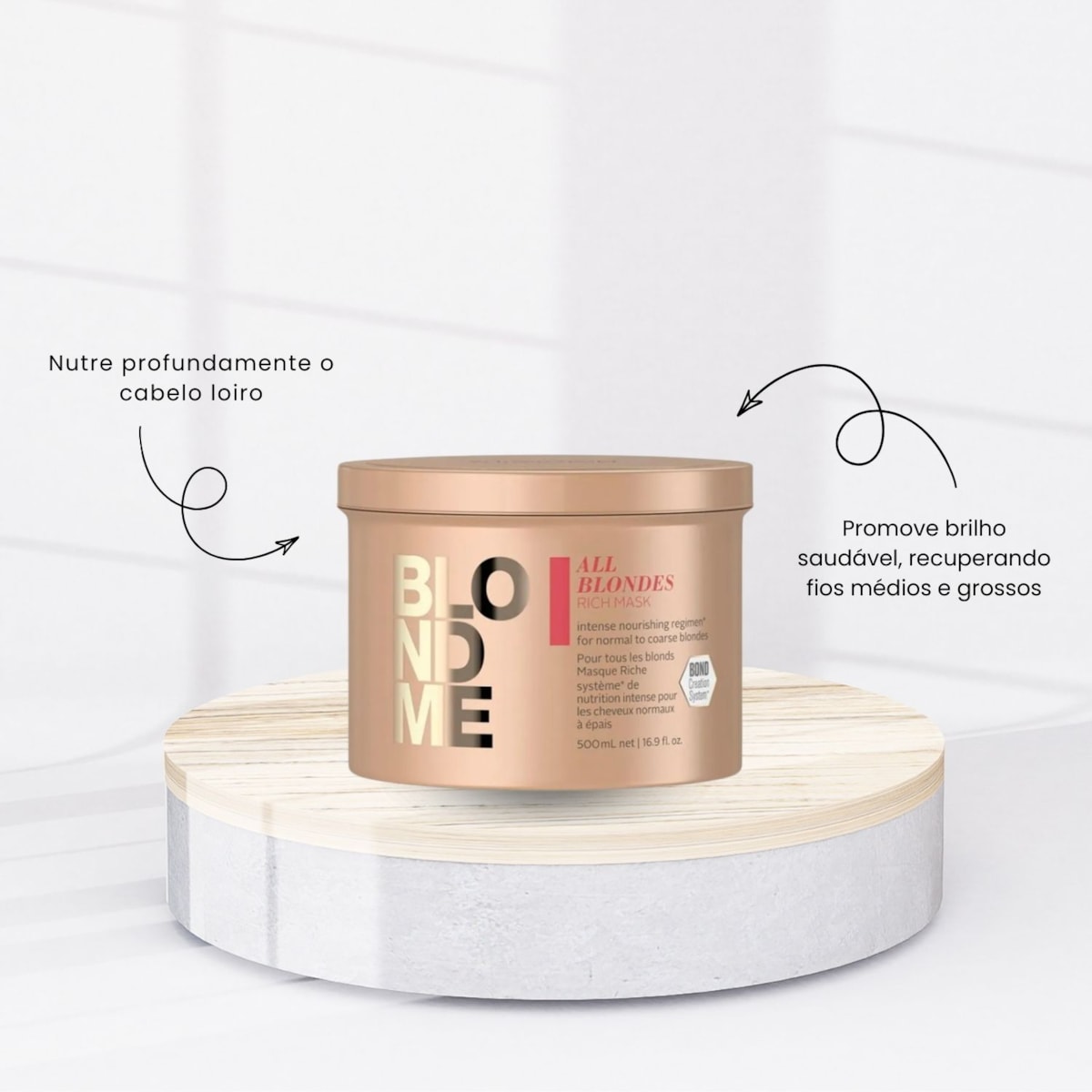 Schwarzkopf BlondMe Máscara 500ml Schwarzkopf BlondMe Máscara 500ml