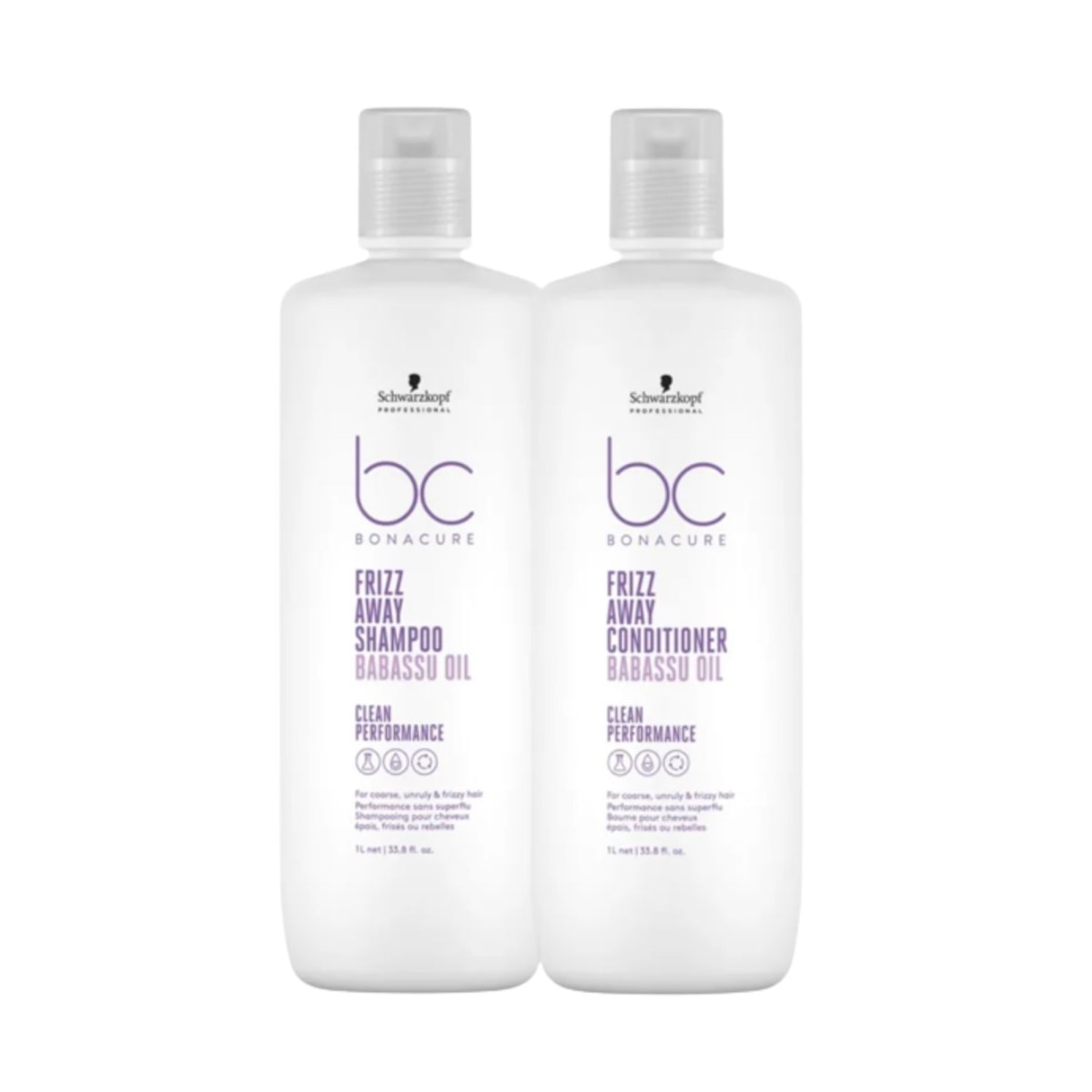 Schwarzkopf Frizz Away Shampoo e Condicionador 1L Schwarzkopf Frizz Away Shampoo e Condicionador 1L