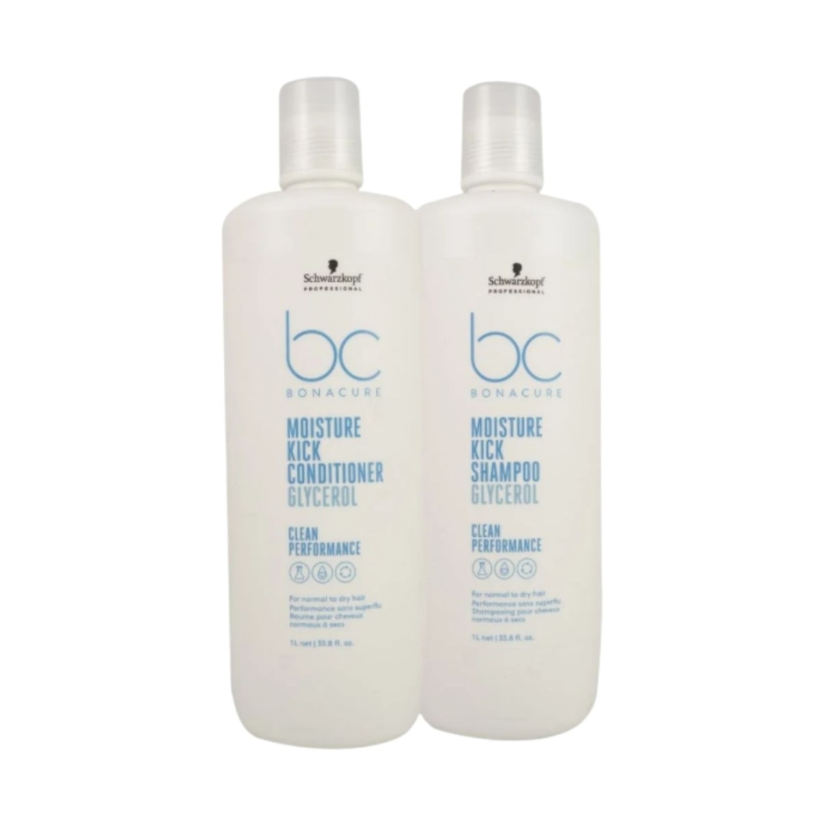 Schwarzkopf Moisture Kick Kit Shampoo e Condicionador 1L Schwarzkopf Moisture Kick Kit Shampoo e Condicionador 1L