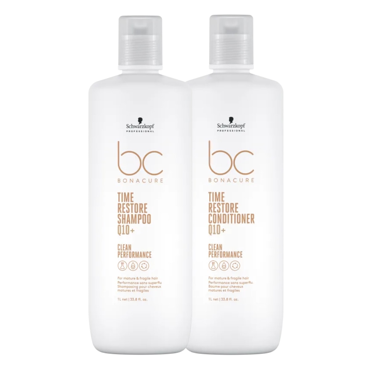 Schwarzkopf Time Restore Q10+ Shampoo e Condicionador 1L Schwarzkopf Time Restore Q10+ Shampoo e Condicionador 1L