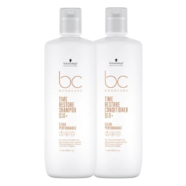 Schwarzkopf Time Restore Q10+ Shampoo e Condicionador 1L Schwarzkopf Time Restore Q10+ Shampoo e Condicionador 1L