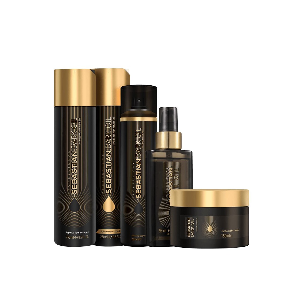 Sebastian Professional Dark Oil Premium (Shampoo + Condicionador + Óleo +Máscara + Perfume) Sebastian Professional Dark Oil Premium (Shampoo + Condicionador + Óleo +Máscara + Perfume)