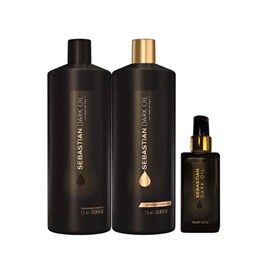 Sebastian Professional Dark Oil Shampoo + Condicionador 1L + Óleo 95ml