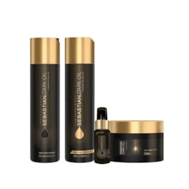 Sebastian Professional Dark Oil Shampoo + Condicionador 250ml + Máscara 150ml + Óleo 30ml