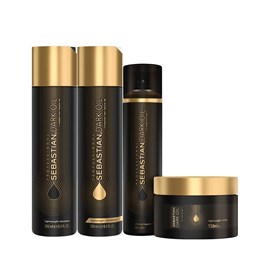 Sebastian Professional Dark Oil Shampoo + Condicionador 250ml + Máscara 150ml + Perfume Cabelo 200ml