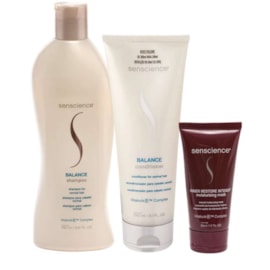 Senscience Balance Shampoo 280ml + Condicionador 240ml + Inner Intensif 50ml Senscience Balance Shampoo 280ml + Condicionador 240ml + Inner Intensif 50ml
