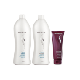 Senscience Balance Shampoo + Condicionador 1L + Inner Restore 200ml Senscience Balance Shampoo + Condicionador 1L + Inner Restore 200ml
