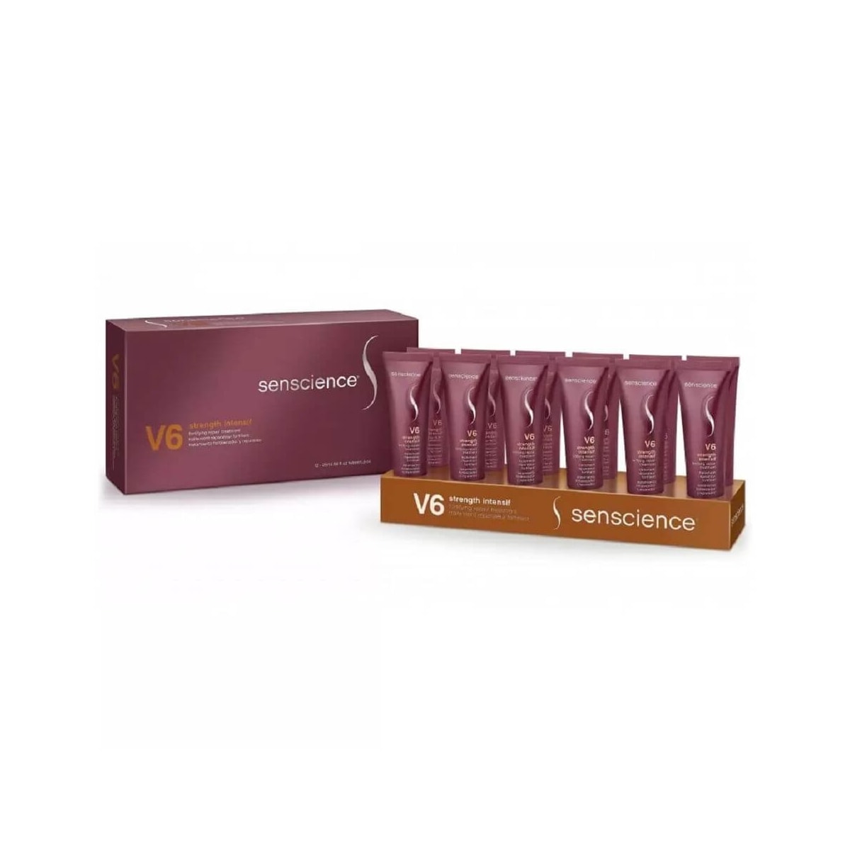 Senscience Caixa V6 Strength Intensif Tratamento (12x25ml) Senscience Caixa V6 Strength Intensif Tratamento (12x25ml)