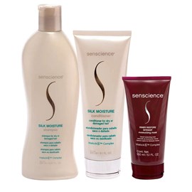 Senscience Silk Moisture Shampoo 280ml + Condicionador 240ml + Inner Intensif 150ml