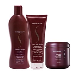 Senscience True Hue Violet Shampoo 280ml + Condicionador 240ml + Inner Restore Intensif 500ml