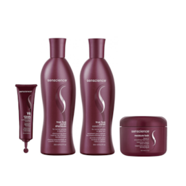 Senscience True Hue Violet Shampoo 280ml + Condicionador 240ml + Moisture Lock 150ml + 1 Ampola V6