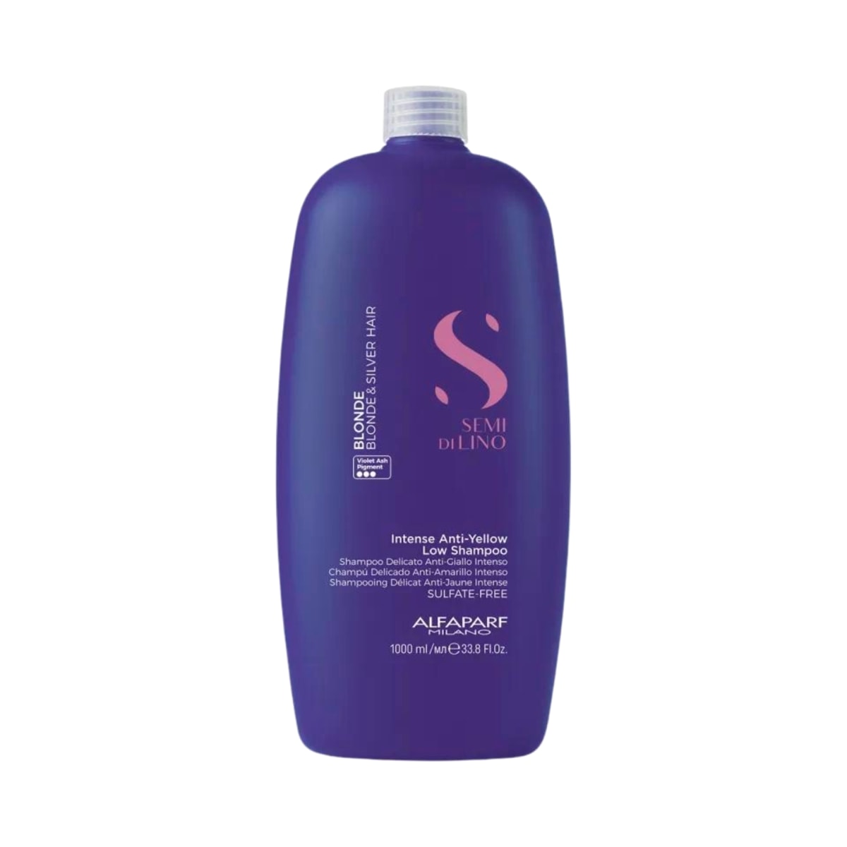 Shampoo Alfaparf Semi Di Lino Blonde Intense Anti-Yellow 1 Litro