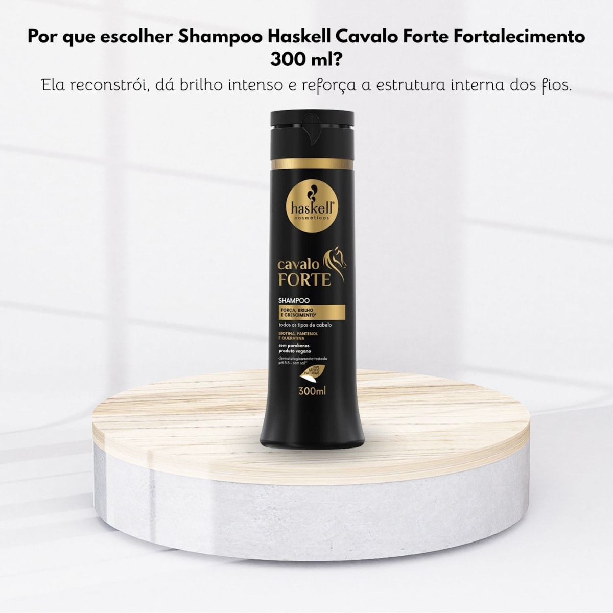 Shampoo Haskell Cavalo Forte Fortalecimento 300 ml