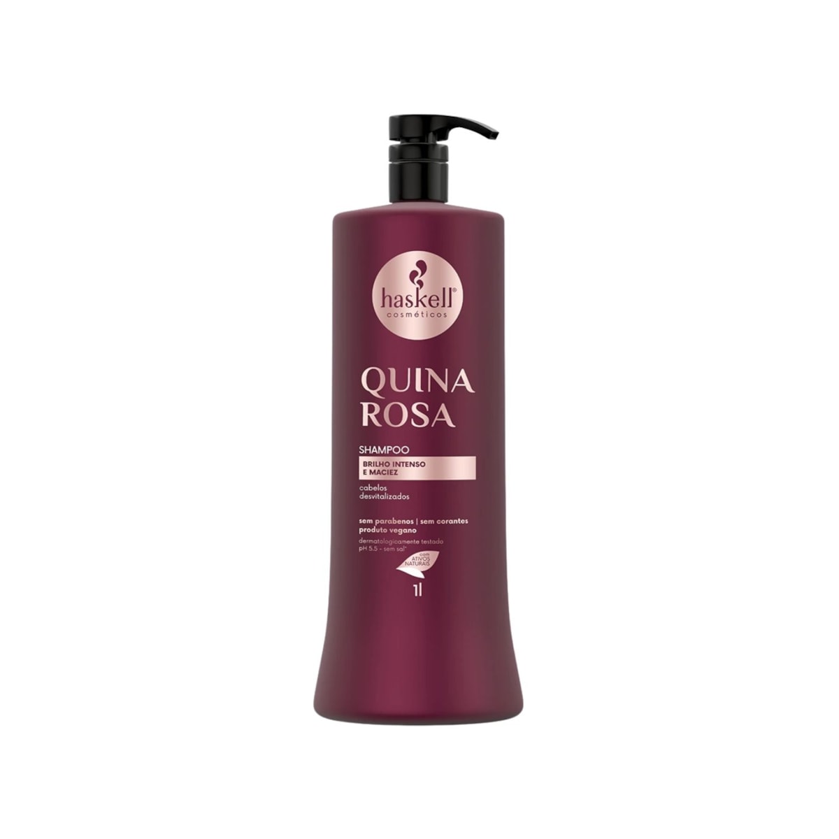 Shampoo Haskell Quina Rosa Fortificação dos fios 1000 ml