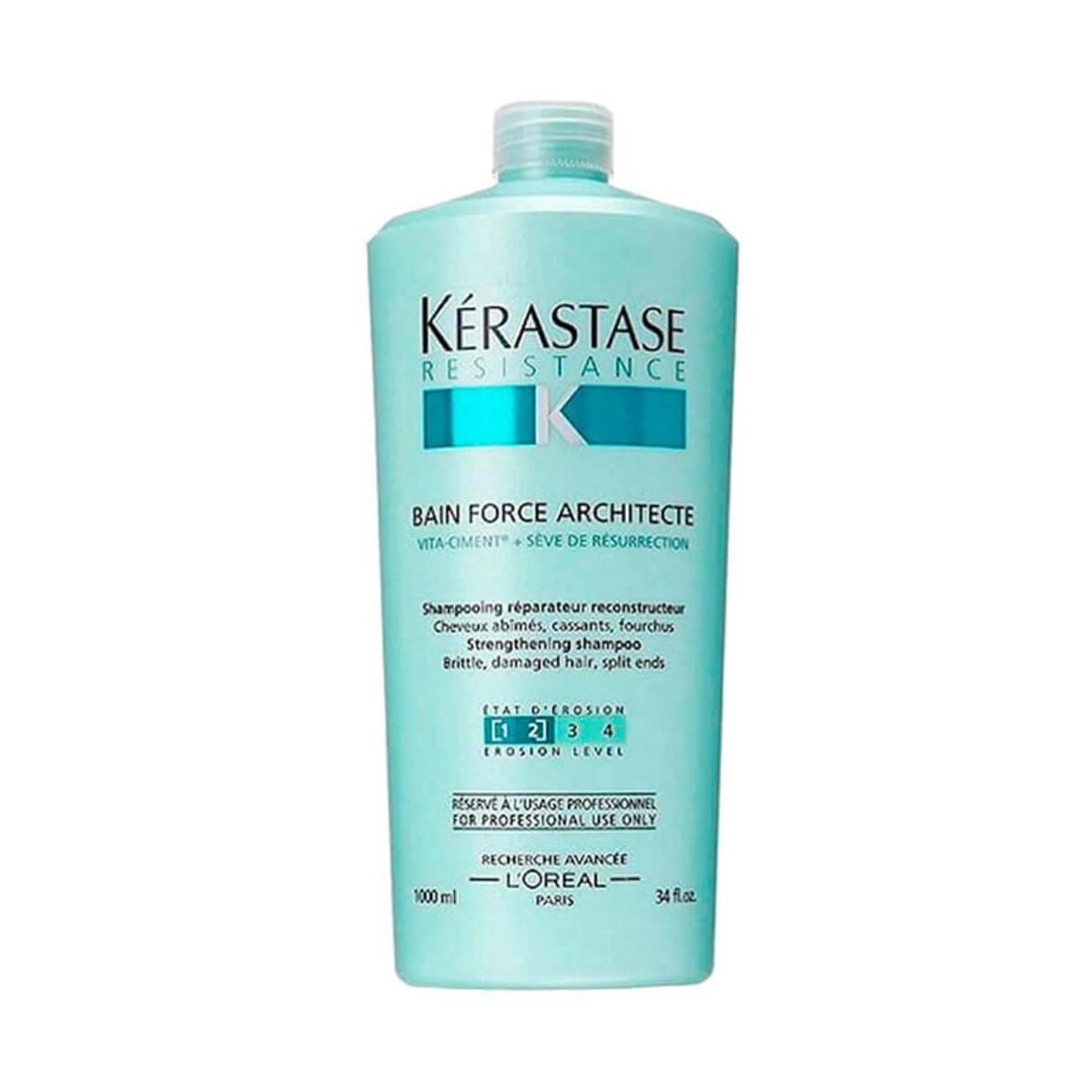 Shampoo Kérastase Résistance Bain Force Architecte 1 Litro Shampoo Kérastase Résistance Bain Force Architecte 1 Litro