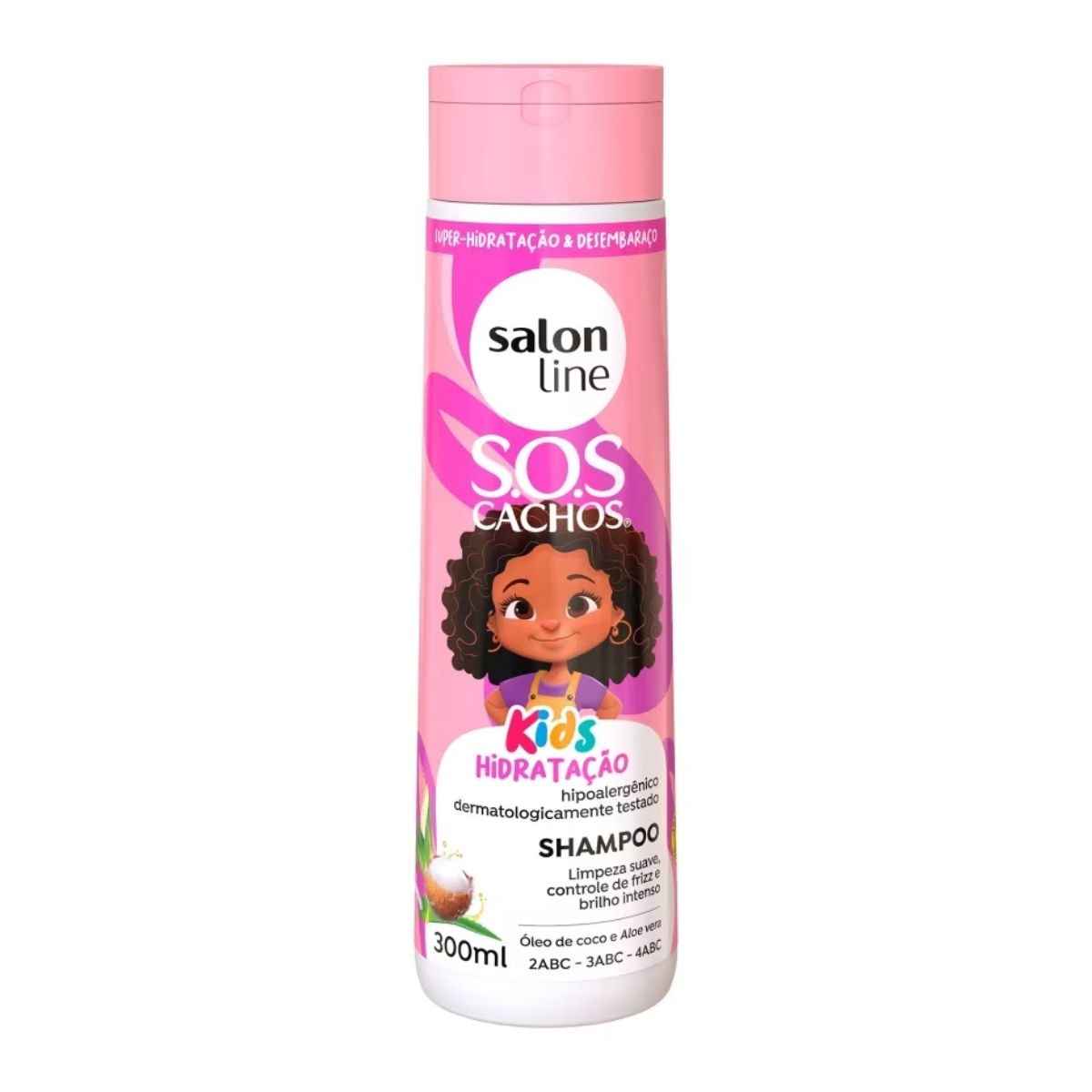 Shampoo Salon Line SOS Cachos Kids Shampoo Hidratante para Cabelo Cacheado 300ml