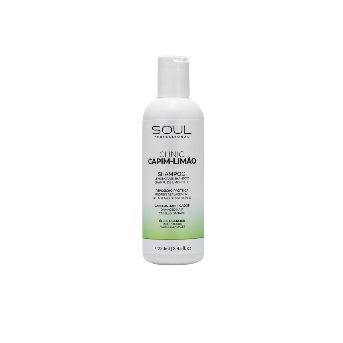Shampoo Soul Clinic Oleos Essenciais Capim Limão 250 ml Shampoo Soul Clinic Oleos Essenciais Capim Limão 250 ml