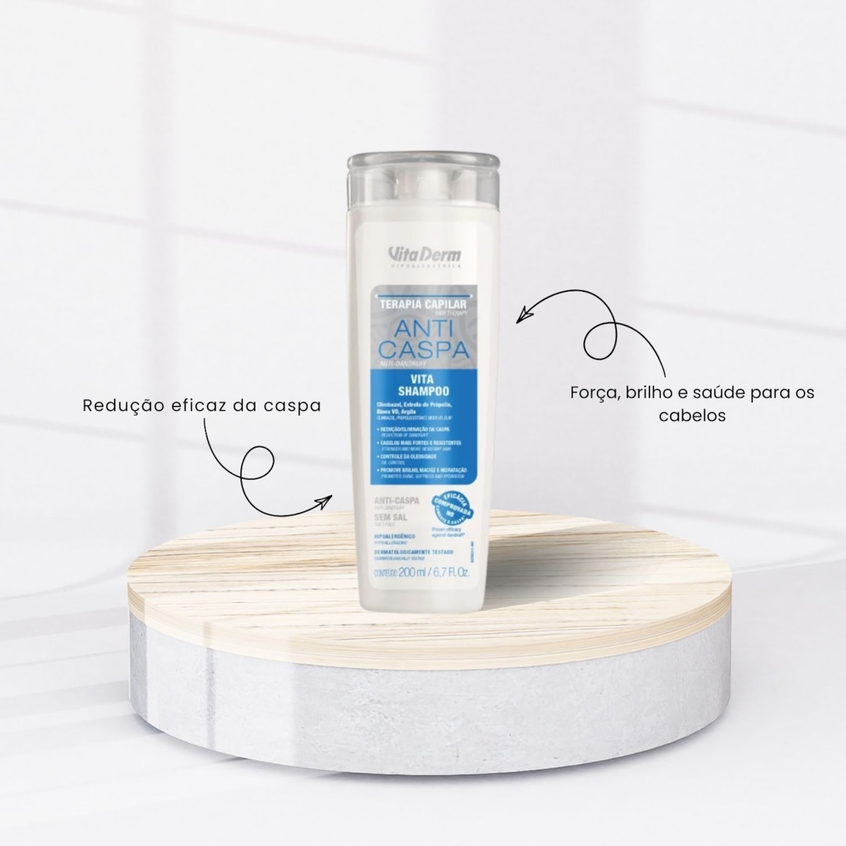 Shampoo Vita Derm Terapia Capilar Shampoo Anticaspa 200 ml