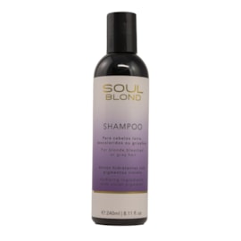 Soul Blond Para Cabelos Loiros Descoloridos Shampoo 240ml