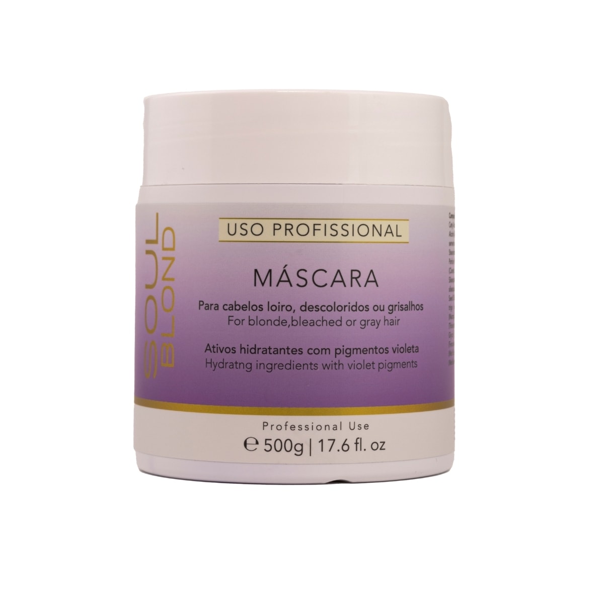 Soul Blond Profissional Para Cabelos Loiros Máscara 500g Soul Blond Profissional Para Cabelos Loiros Máscara 500g