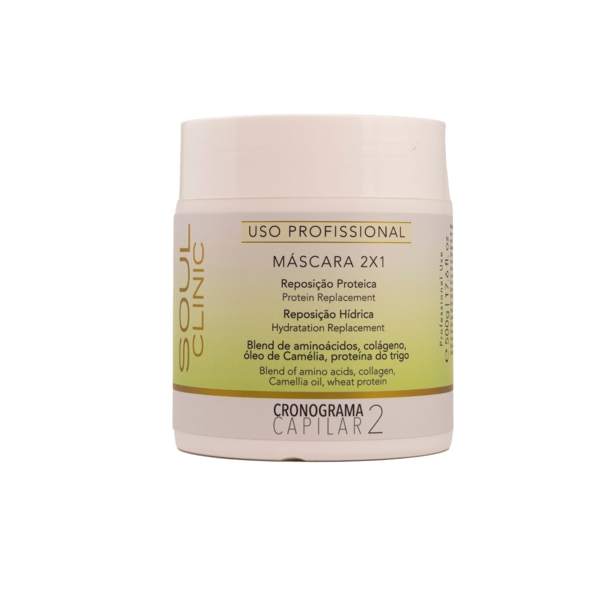 Soul Clinic Reposição Proteica 2x1 Máscara 500g Soul Clinic Reposição Proteica 2x1 Máscara 500g